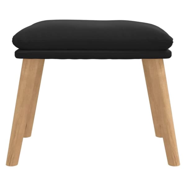 vidaXL fodskammel 45x29,5x35 cm fløjl sort