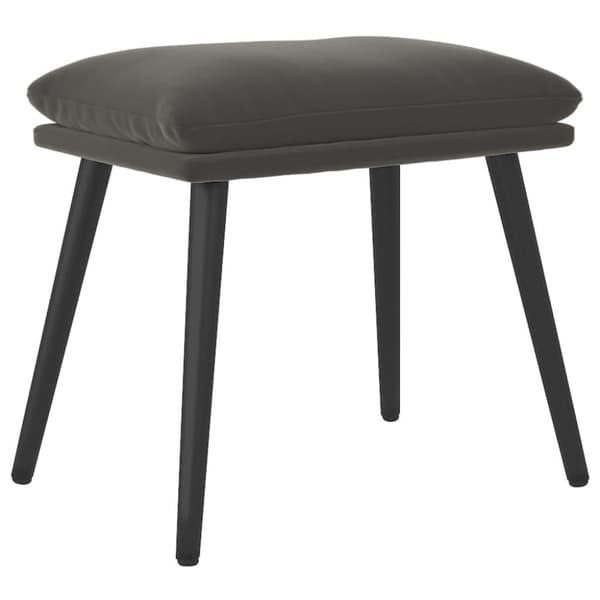 vidaXL fodskammel 45x29,5x35 cm fløjl mørkegrå