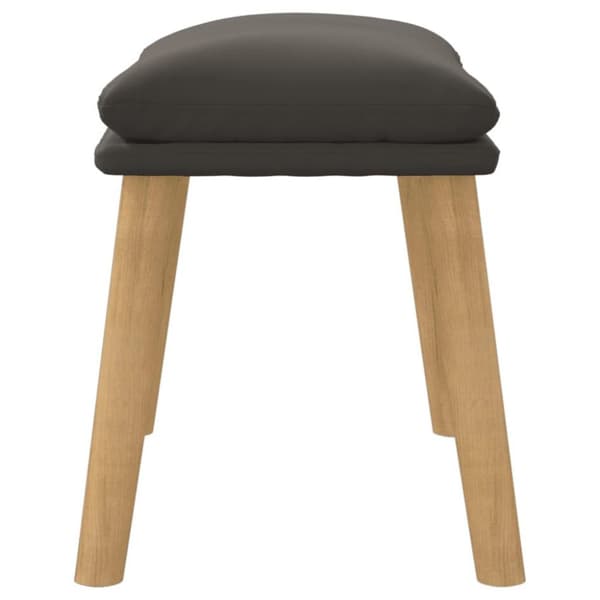 vidaXL Fotpall mörkgrå 45x29,5x35 cm sammet