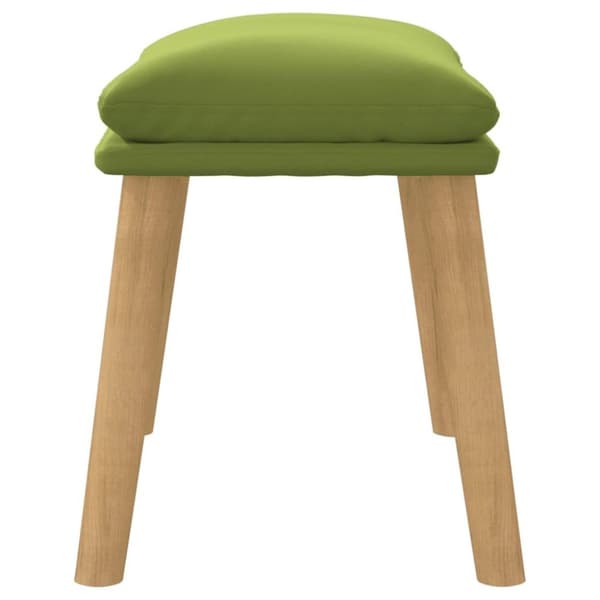 vidaXL Fotpall ljusgrön 45x29,5x39 cm sammet