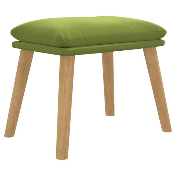 vidaXL Fotpall ljusgrön 45x29,5x39 cm sammet