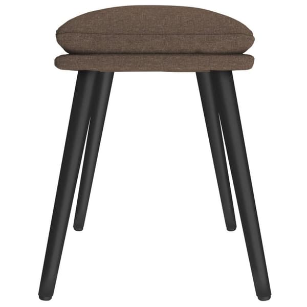 vidaXL Fotpall taupe 45x29,5x35 cm tyg
