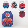 Miniatyrbild 3 av 5: Skolryggsäck 3D med hjul Spider-Man
