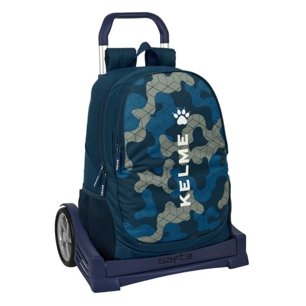Skolväska med hjul Kelme Epic Marinblå 32 x 44 x 16 cm