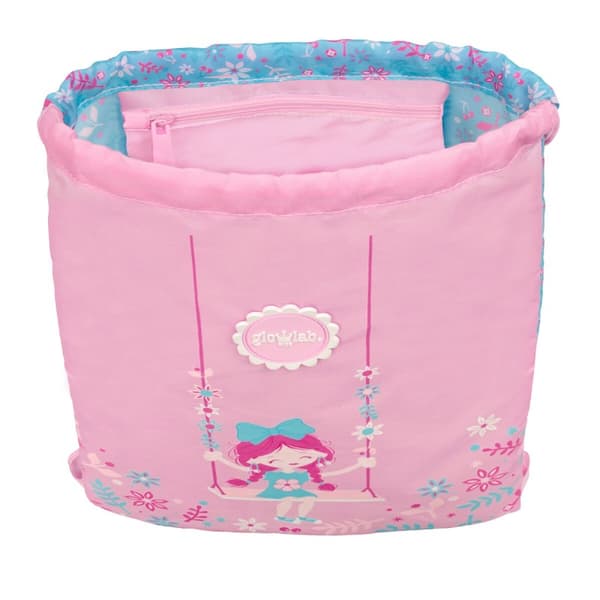 Skopåse med remmar Glow Lab Swing Multicolour 26 x 34 x 1 cm