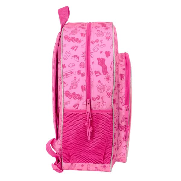 Skolryggsäck Rainbow High Shine Multicolour 33 x 42 x 14 cm