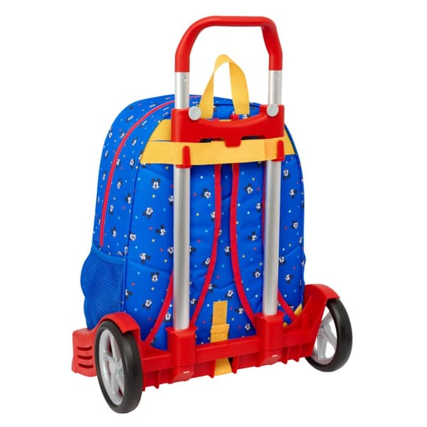 Skolväska med hjul Mickey Mouse Clubhouse Good day Blå 33 x 42 x 14 cm