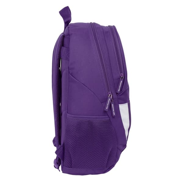 Skolryggsäck Real Valladolid C.F. Vit Purpur 32 x 44 x 16 cm