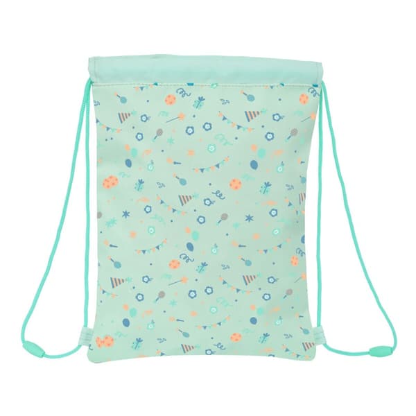 Skopåse med remmar Safta Fiesta Grön 26 x 34 x 1 cm