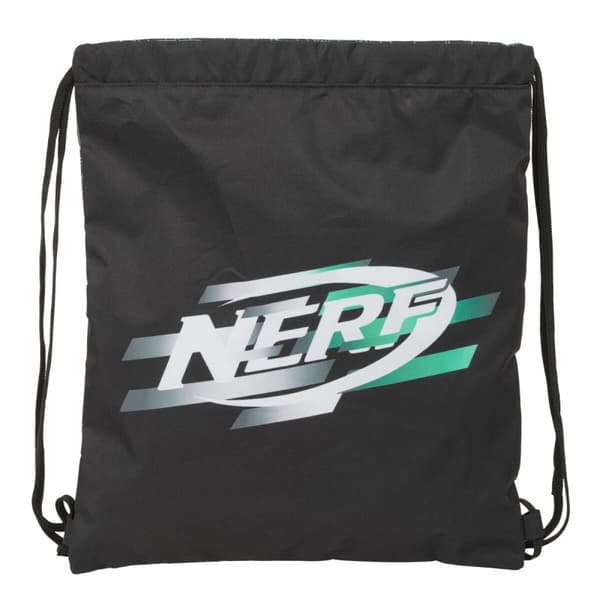 Skopåse med remmar Nerf Game Svart 35 x 40 x 1 cm