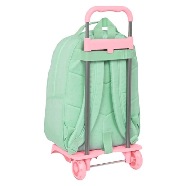 Skolväska med hjul BlackFit8 Moon Grön 32 x 42 x 15 cm