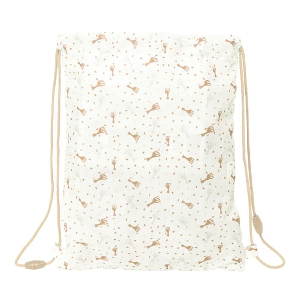 Skopåse med remmar Sophie la Girafe Beige 26 x 34 x 1 cm