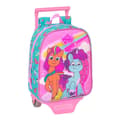 Miniatyrbild 1 av 3: Skolväska med hjul My Little Pony Magic Rosa Turkos 22 x 27 x 10 cm
