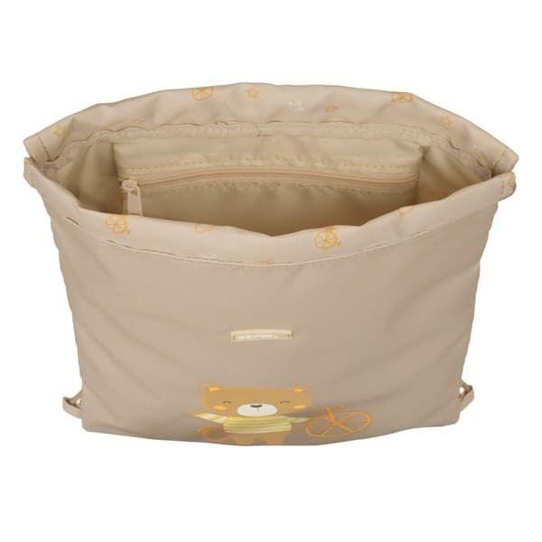 Skopåse med remmar Safta Osito Beige 26 x 34 x 1 cm