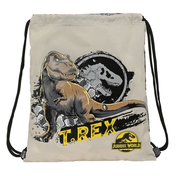 Skopåse med remmar Jurassic World Warning Grå 35 x 40 x 1 cm