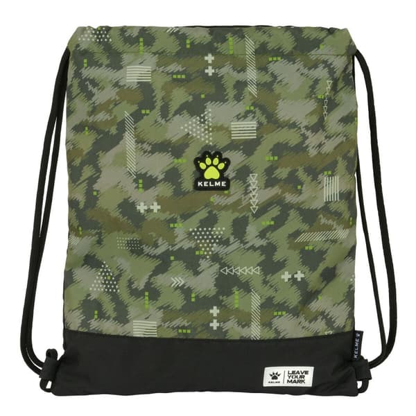 Skopåse med remmar Kelme Travel Svart Grön 35 x 40 x 1 cm