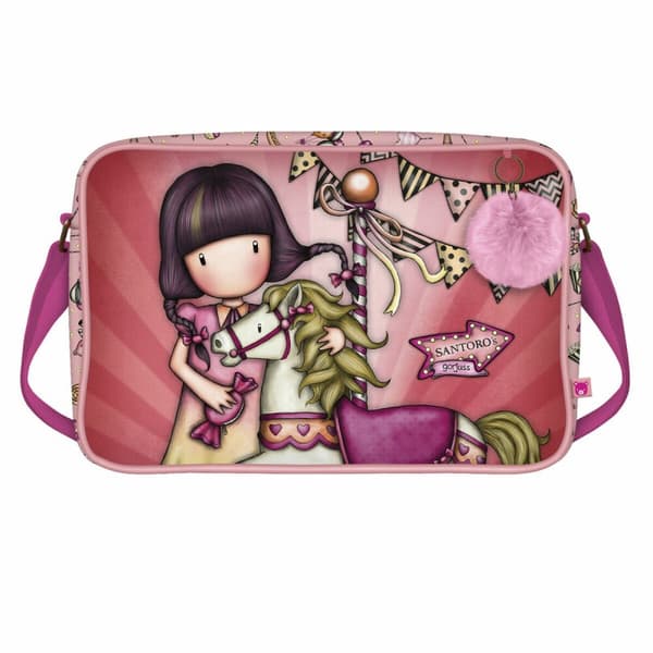 Skolväska Gorjuss Carousel Lax (35 x 26.5 x 10.5 cm)