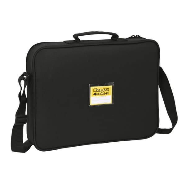 Skolväska Kappa Black Svart (38 x 28 x 6 cm)