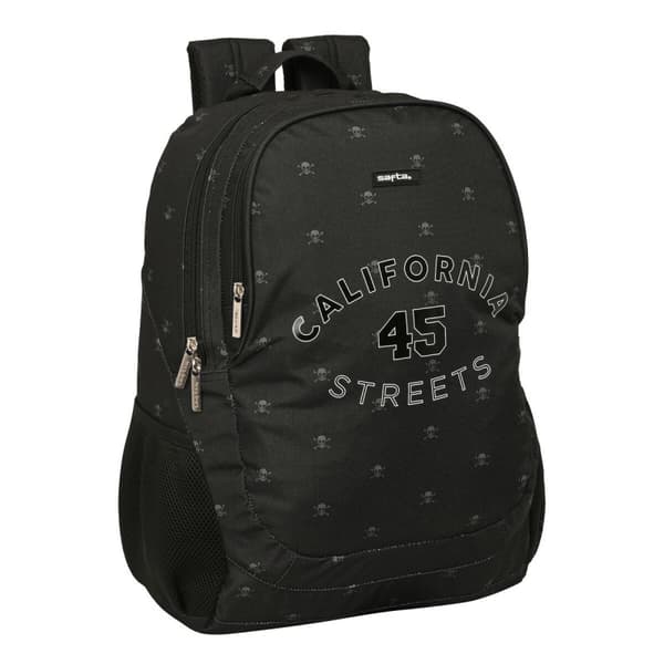 Skolryggsäck Safta California Svart 32 x 44 x 16 cm