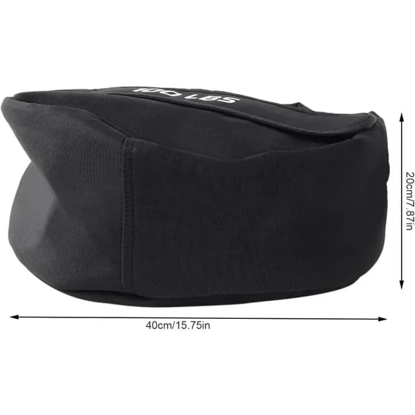 Tungt träningssandbag, justerbar lastkapacitet 30-45 kg, hållbart material,svart