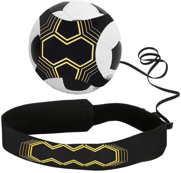 INF Elastiskt träningsband till fotboll Gul/Svart