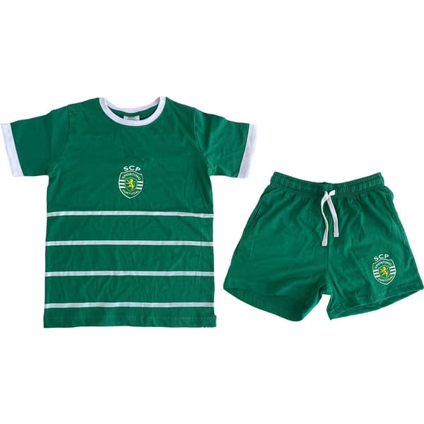 Sporting Cp Lyhythihainen Pyjama Junior Vihreä 14 Years