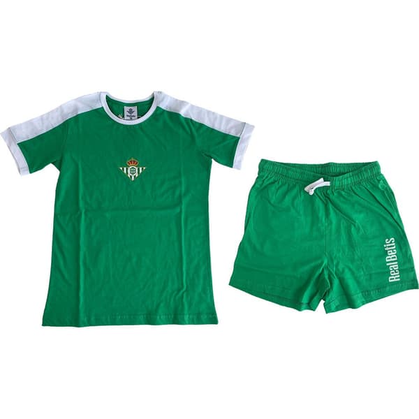 Real Betis Kortærmet Pyjamas Junior Grøn 14 Years