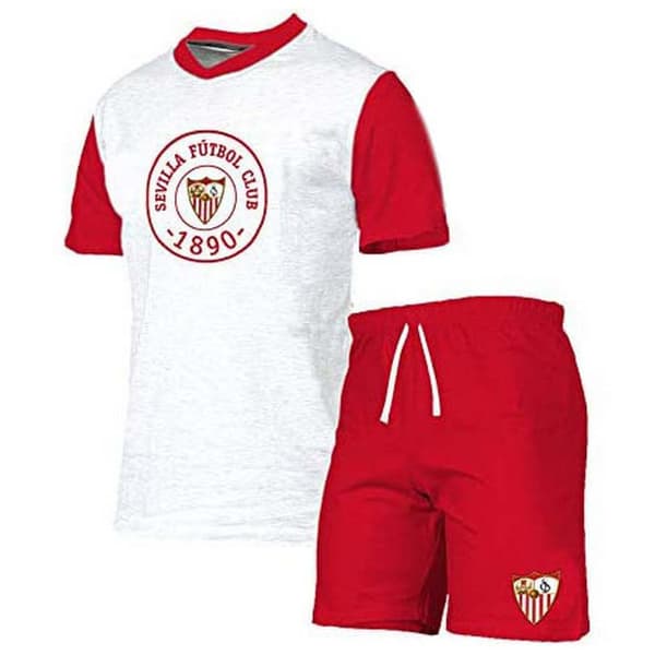 Sevilla Fc Lyhythihainen Pyjama Junior Punainen,Valkoinen 8 Years