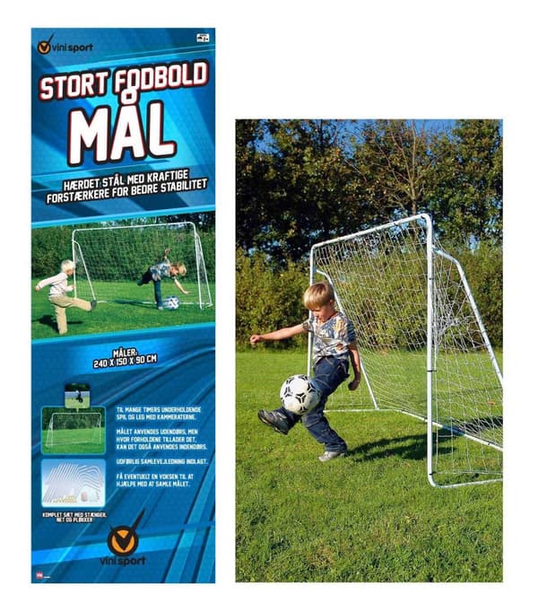 Vinisport fodboldmål i metal, stor