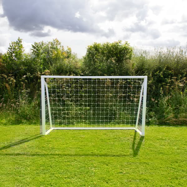 Fodbold Mål Net All Weather PVC Stolper 24 Net Beslag U-Sticks Bærbar Træning Indendørs Udendørs Hurtig montering Målbræt 5 huller Remme og bæretaske