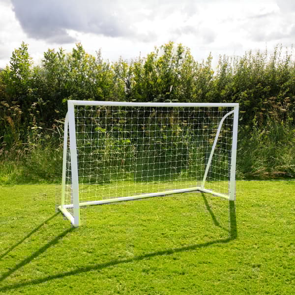Fodbold Mål Net All Weather PVC Stolper 24 Net Beslag U-Sticks Bærbar Træning Indendørs Udendørs Hurtig montering Målbræt 5 huller Remme og bæretaske