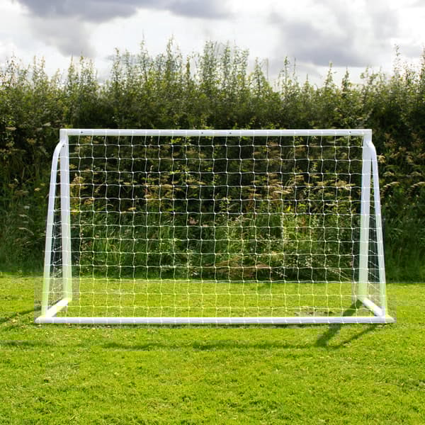 Fodbold Mål Net All Weather PVC Stolper 24 Net Beslag U-Sticks Bærbar Træning Indendørs Udendørs Hurtig montering Målbræt 5 huller Remme og bæretaske