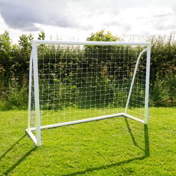 Fodbold Mål Net All Weather PVC Stolper 24 Net Beslag U-Sticks Bærbar Træning Indendørs Udendørs Hurtig montering Målbræt 5 huller Remme og bæretaske