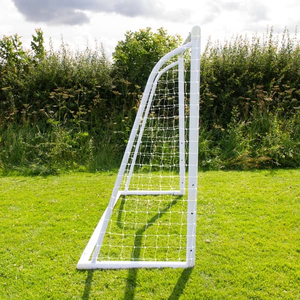 Fodbold Mål Net All Weather PVC Stolper 24 Net Beslag U-Sticks Bærbar Træning Indendørs Udendørs Hurtig montering Målbræt 5 huller Remme og bæretaske