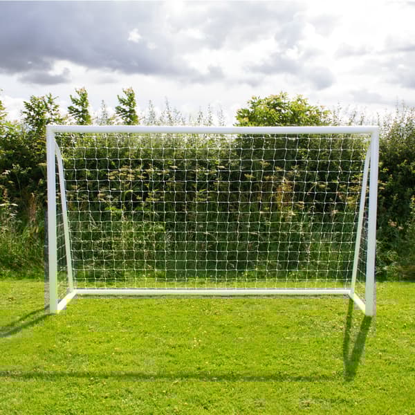 Fodbold Mål Net All Weather PVC Stolper 24 Net Beslag U-Sticks Bærbar Træning Indendørs Udendørs Hurtig montering Målbræt 5 huller Remme og bæretaske