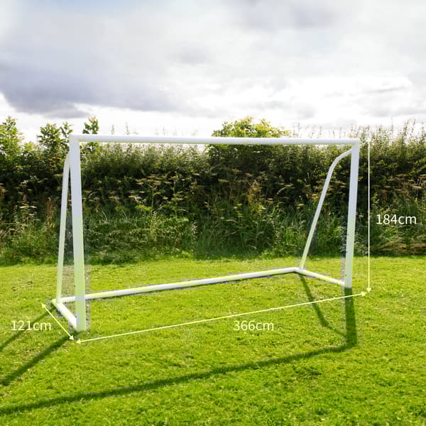 Fodbold Mål Net All Weather PVC Stolper 24 Net Beslag U-Sticks Bærbar Træning Indendørs Udendørs Hurtig montering Målbræt 5 huller Remme og bæretaske