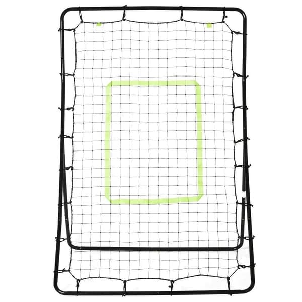 Rootz Rebounder Net - Rebounder - Rebound Wall Net - Kickback Net - Svart - 75x126cm