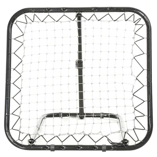 Rootz Rebounder Net - Football Rebounder Net - Foldbart Kickback Goal - Rebound Wall Net - Justerbar - Sort - 78 x 84 x 65-78 cm