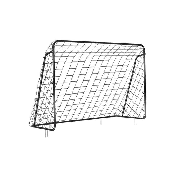 Rootz Fodboldmål - Fodboldmål for børn - Fodboldmål - Bærbart fodboldmål - Havefodboldmål - Træningsfodboldmål - Sort - 300 x 120 x 205 cm