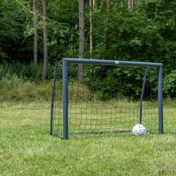 AXI Cristiano - Fotbollsbur | Hopfällbar fotbollsbur | Fotbollsmål 180 cm, 5 kg | Antracit | Lätt att bygga och förvara | Lätt att transportera