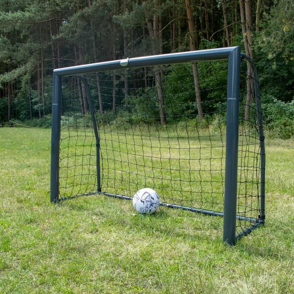 AXI Cristiano - Fotbollsbur | Hopfällbar fotbollsbur | Fotbollsmål 180 cm, 5 kg | Antracit | Lätt att bygga och förvara | Lätt att transportera