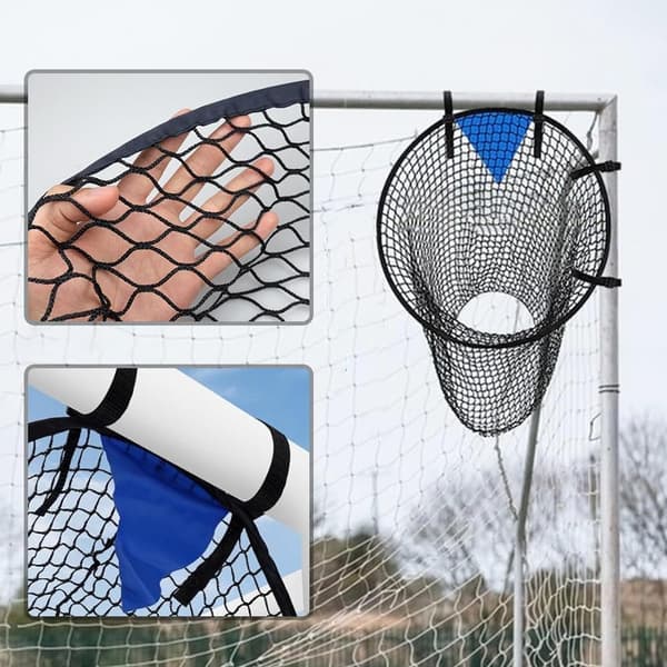 2-pak Træningsnet til fodboldmål, 55x70 cm og 45x60 cm, Præcisionstræning