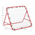 Miniatyrbillede 3 af 9: Fodbold Rebounder, 96x80x96 cm, Rød Sort