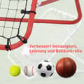 Miniatyrbillede 4 af 9: Fodbold Rebounder, 96x80x96 cm, Rød Sort