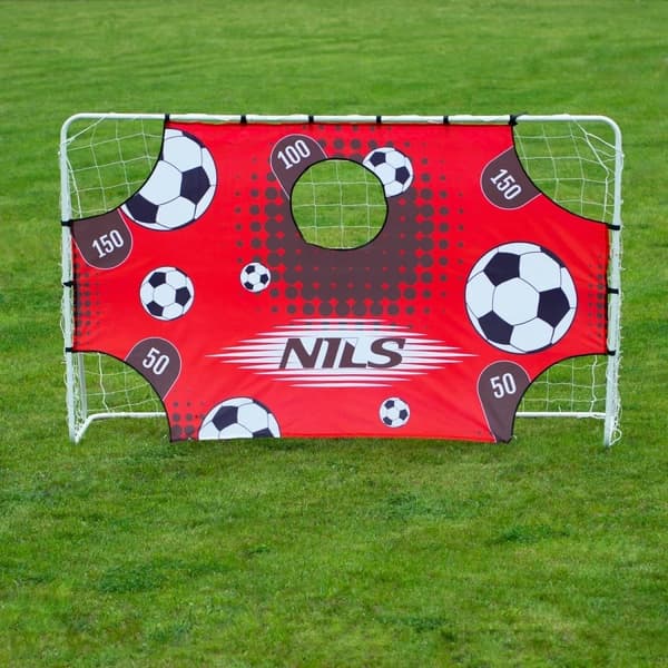 Fodboldmål med net og sigtepanel Nils BR240P (10-10-821) 240x150cm