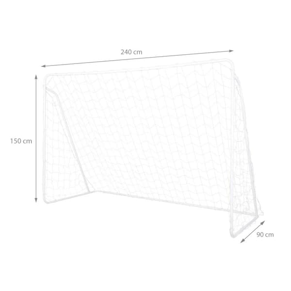 Fodboldmål med net og sigtepanel Nils BR240P (10-10-821) 240x150cm
