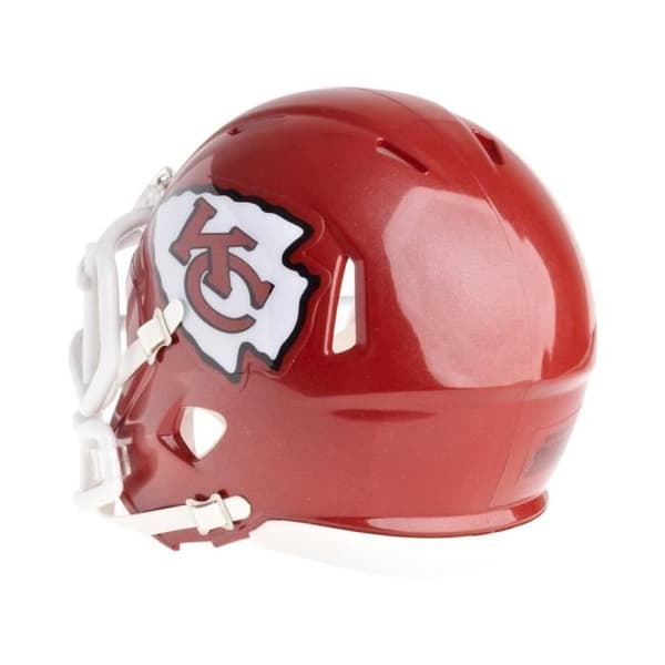 Mini Fotbollshjälm - Riddell - NFL Speed - Kansas City Chiefs - Röd och guld - Storlek 5 tum