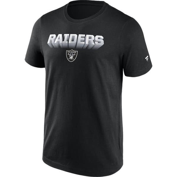 Fanatics Kortärmad T-shirt Nfl Chrome Graphic Las Vegas Raiders Svart M