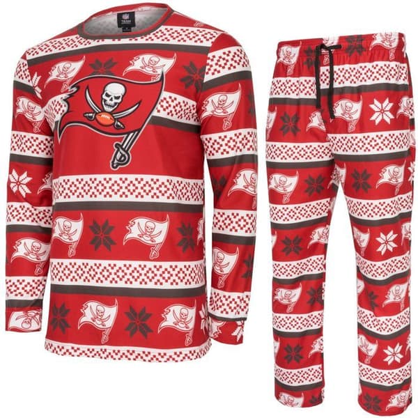 NFL-lagens vinter juls pyjamasensemble skjorta och byxor