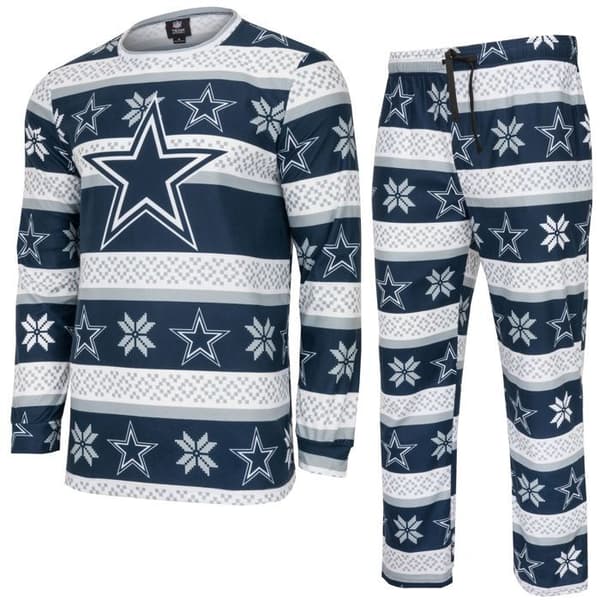 NFL-lagens vinter juls pyjamasensemble skjorta och byxor
